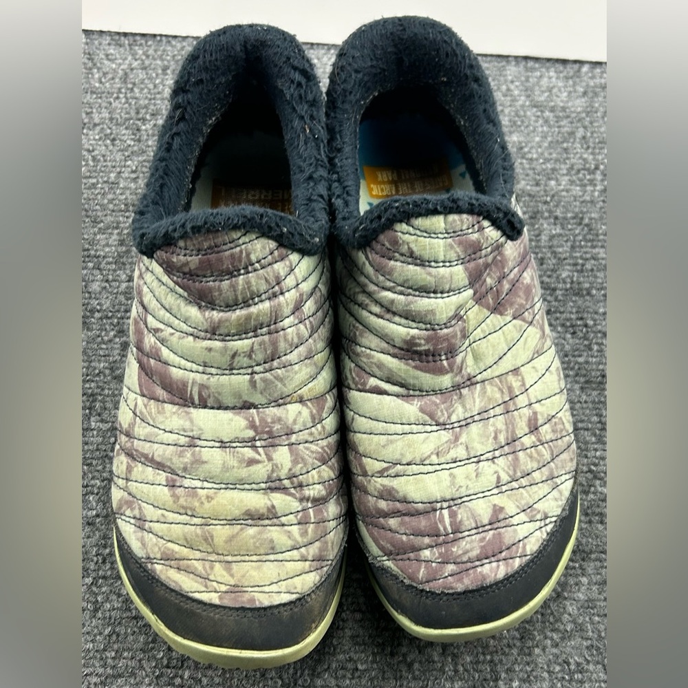 Merrell Quilted Slip-On Athletic Shoes in Olive Green and Black